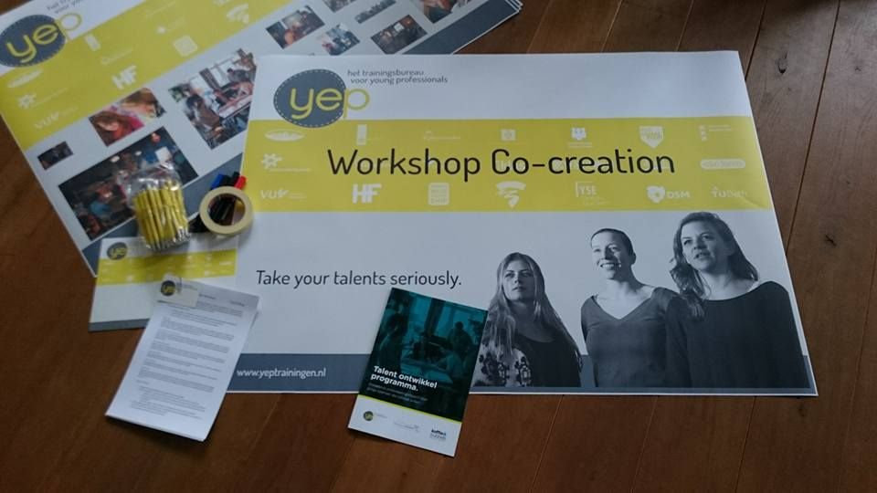 Materialen Yep co-creatie workshop